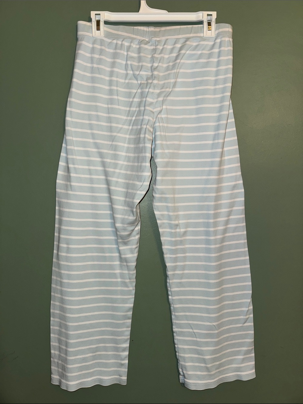 LAKE Blue and White Stripe PJ Set 100% Pima Cotton Matching Medium - Picture 7 of 7